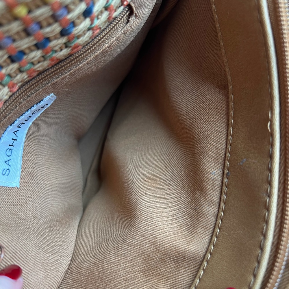 Sag Harbor Multi-Color Wicker/Straw Spring-Style Handbag - Picture 8 of 11